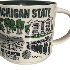Starbucks Michigan State Mug - Green, Gray, and White